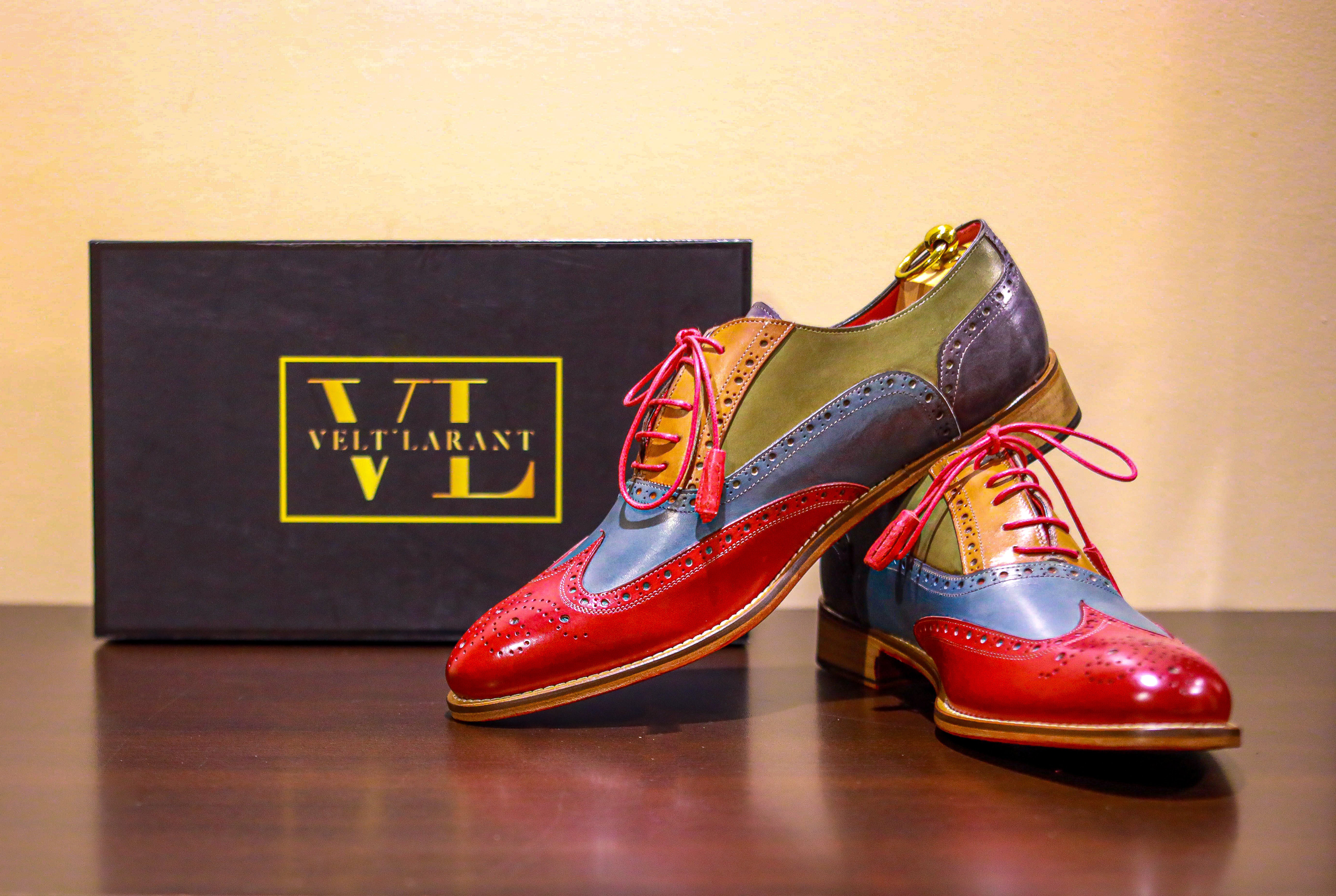 Coloured brogues on sale